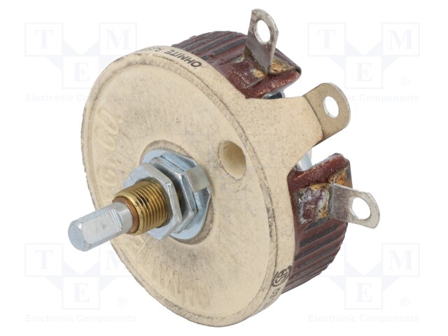 Potentiometer: shaft; 8Ω; 50W; 6.35mm; Shaft: D spring; wirewound