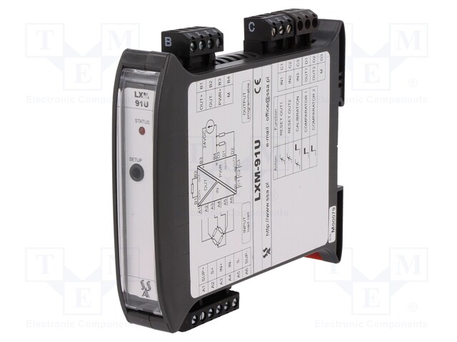 Converter: weight; DIN; 0,5÷8mV/V; 20÷30VDC; IP20; Programming: PC