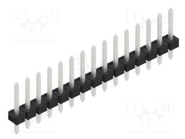 Connector: pin strips; pin header; male; PIN: 15; 2.54mm; THT; 1x15
