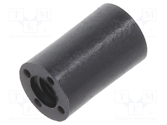 Spacer sleeve; cylindrical; polyamide; M2,5; L: 8mm; Øout: 5mm