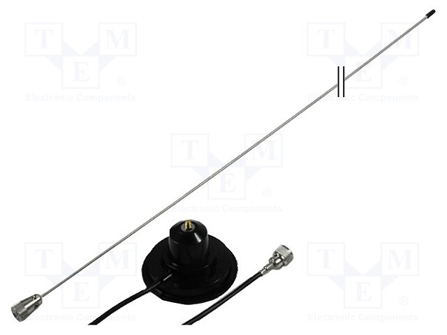 Antenna; CB; mast; Hustler IC-100; 1m; 4dBi; UHF