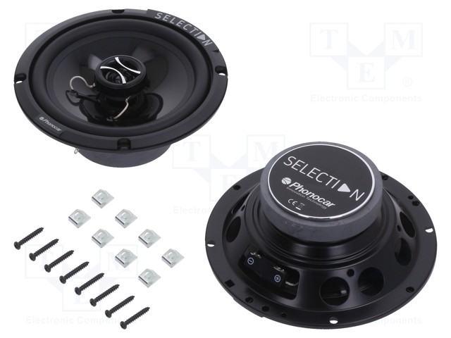 Car loudspeakers; two-way; 165mm; 90W; 80÷20000Hz; 2 loudspeakers