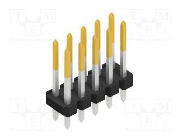 Connector: pin strips; pin header; male; PIN: 10; 2.54mm; THT; 2x5