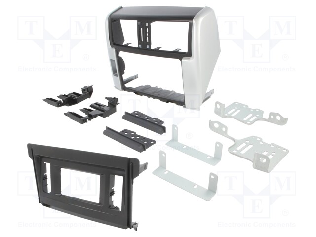 Radio mounting frame; Toyota; 2 DIN; black