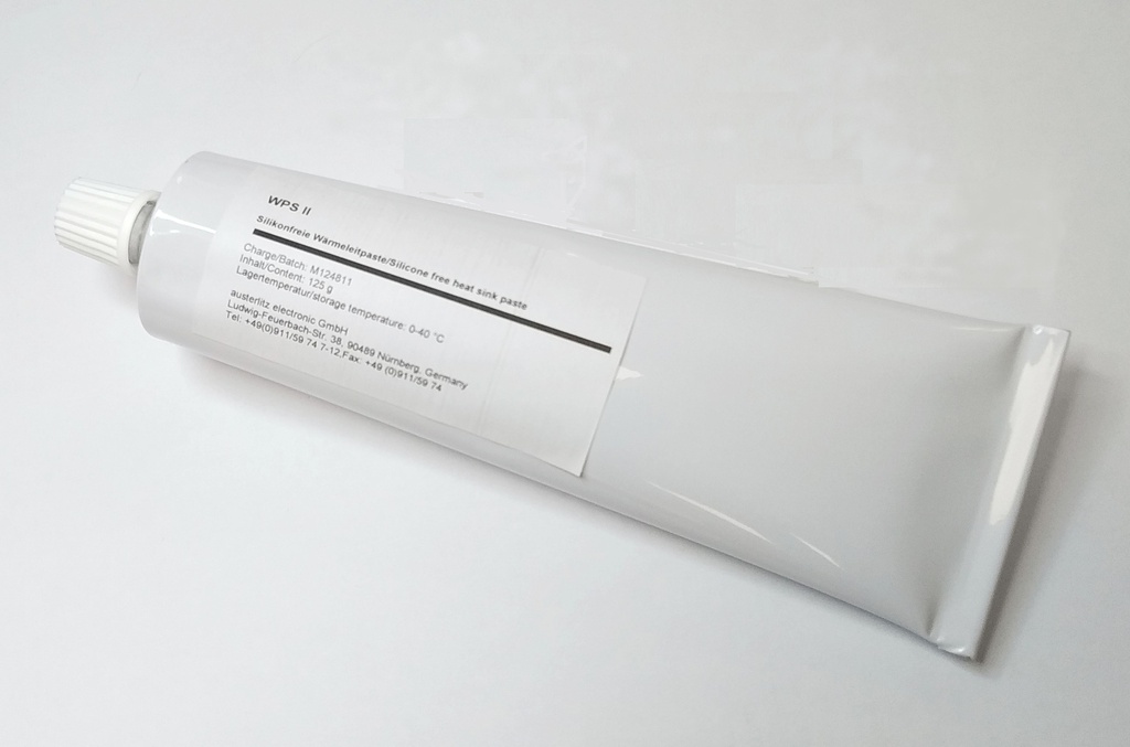 Heat transfer paste; blue; silicon free; 125g; 0.5W/mK
