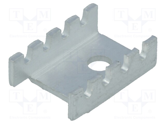 Heatsink: moulded; U; TO202,TO220; L: 19.05mm; W: 13.21mm; H: 6.35mm