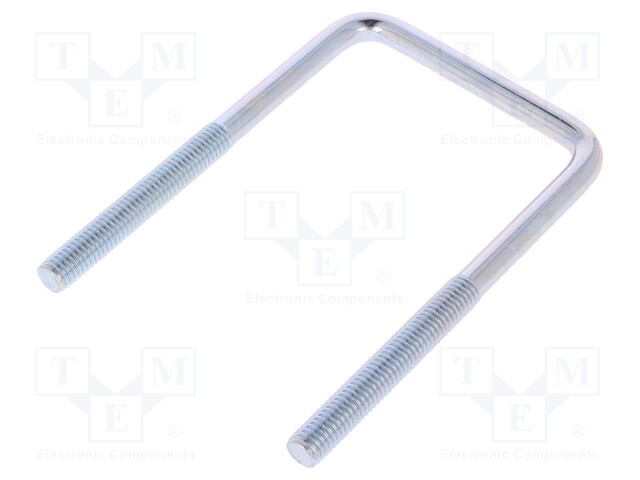 U-bolt; C; steel; zinc; Thread len: 53mm; Int.width: 61mm; H: 108mm