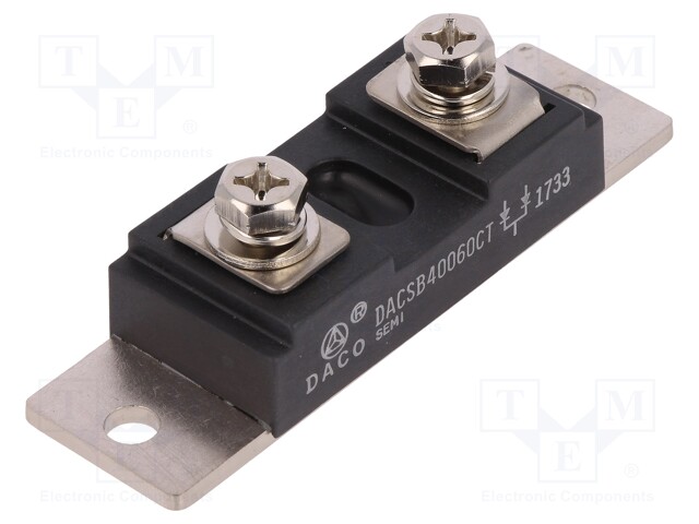 Module: diode; common cathode,double; 600V; If: 2x200A; screw; SiC