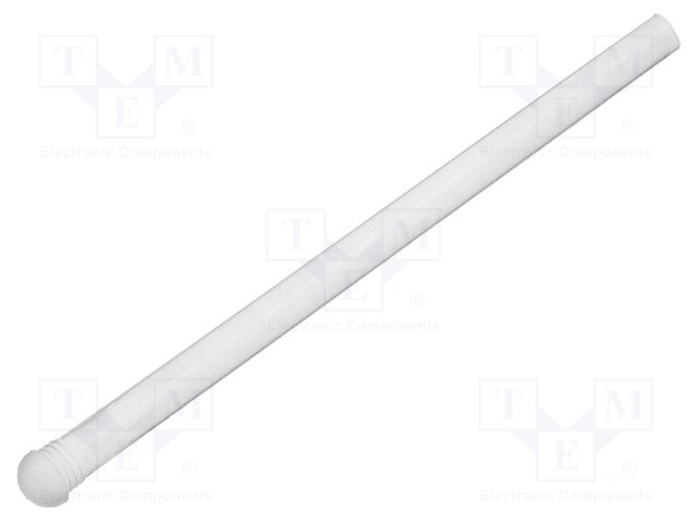 Fibre for LED; round; Ø3.2mm; Front: convex; straight