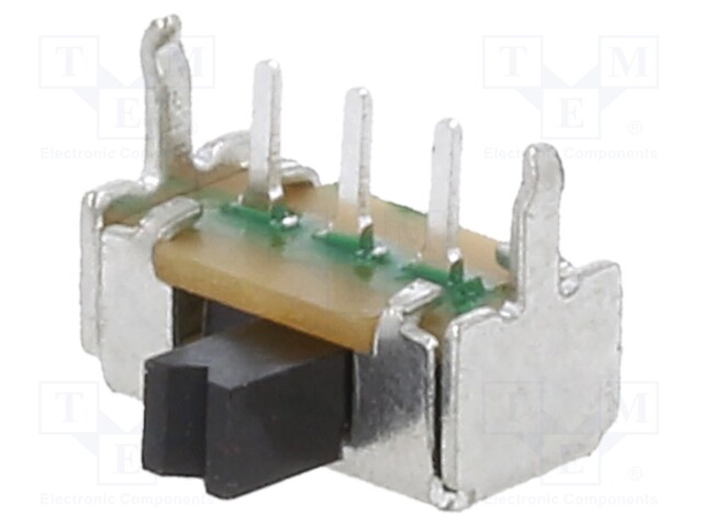 Switch: slide; Pos: 2; SPDT; 0.2A/30VDC; ON-ON; THT; -20÷70°C; 2N