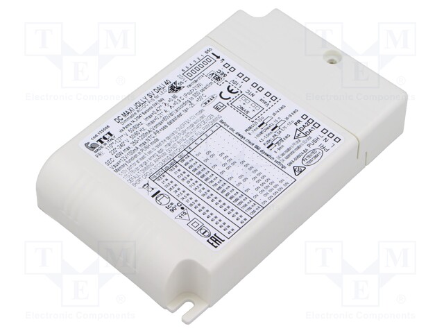 Power supply: switched-mode; LED; 10÷53VDC; 350÷1200mA; IP20; 92%