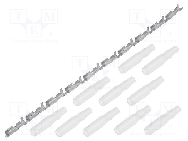 Terminal: round; female; with a housing; Pcs: 10; 0.5÷2mm2