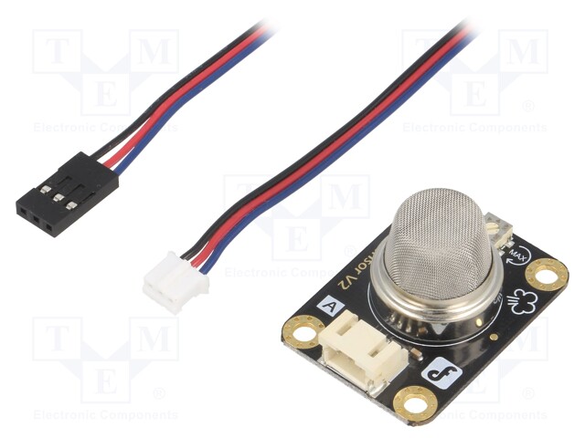 Sensor: gas level; analog; 5VDC; Kit: module,cables; Gravity; MQ-2
