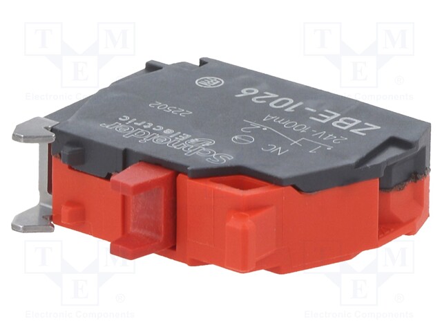 Contact block; 22mm; Harmony XB4; -40÷70°C; front fixing