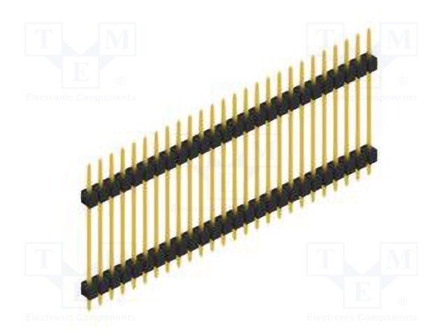 Connector: pin strips; pin header; male; PIN: 26; 2.54mm; THT; 1x26