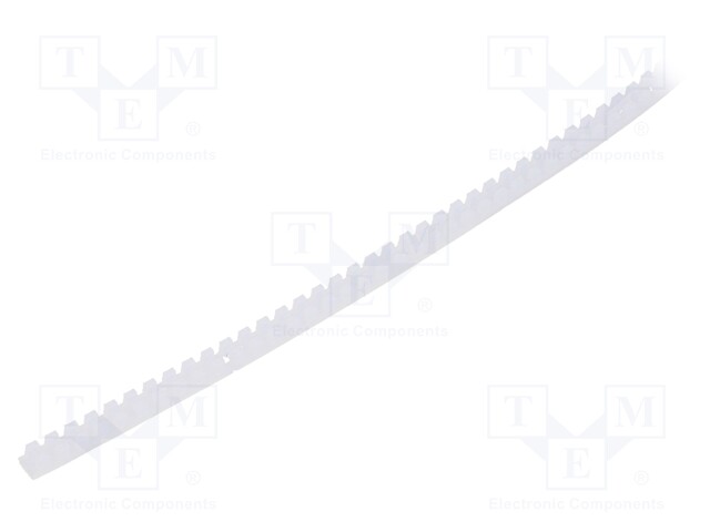 Hole and edge shield; PTFE; L: 3m; natural; Panel thick: 0.4÷1.3mm