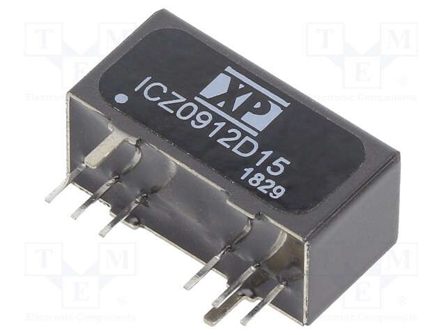 Isolated Board Mount DC/DC Converter, ITE, 2 Output, 9 W, 15 V, 300 mA, -15 V