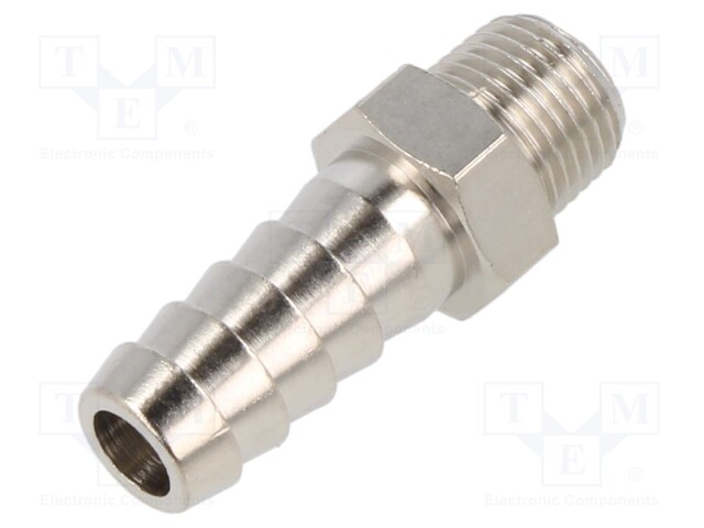 Push-in fitting; connector pipe; nickel plated brass; 9mm