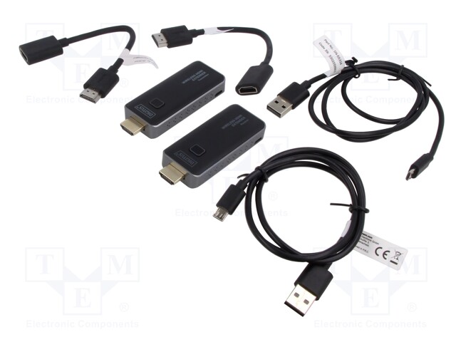 HDMI extender; wireless,HDCP 1.3,HDMI 1.4; black; 50m