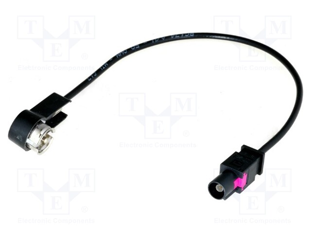 Antenna adapter; Fakra plug,ISO plug angled; with lead; 0.23m
