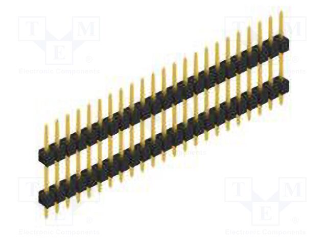 Connector: pin strips; pin header; male; PIN: 23; 2.54mm; THT; 1x23