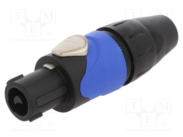 Plug; loudspeaker; female; PIN: 2; for cable; 30A; 133V; zinc alloy
