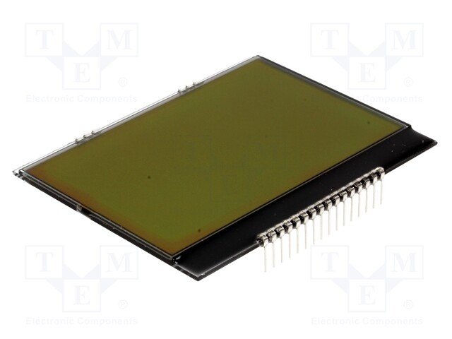 Display: LCD; graphical; 160x104; STN Positive; yellow-green