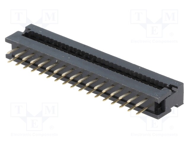 IDC transition; PIN: 34; IDC,THT; for ribbon cable; 1.27mm; 1A