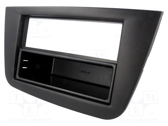Radio mounting frame; Seat; 2 ISO; black