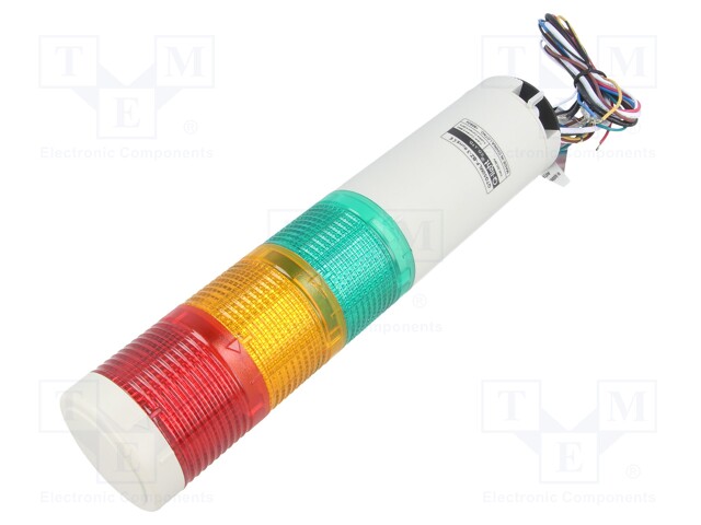 Signaller: signalling column; Colour: red/amber/green; LED; IP54