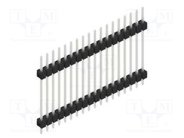 Connector: pin strips; pin header; male; PIN: 18; 2.54mm; THT; 1x18