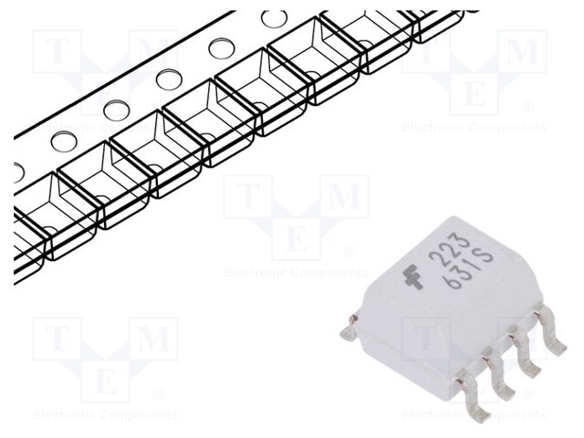 Optocoupler; SMD; Channels: 1; Out: Darlington; 2.5kV; SO8