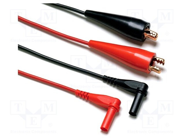 Kit; 1.5m; 10A; red and black; 2x test lead with piercing tips