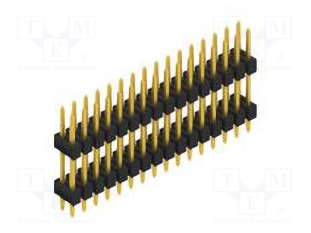 Connector: pin strips; pin header; male; PIN: 32; 2.54mm; THT; 2x16