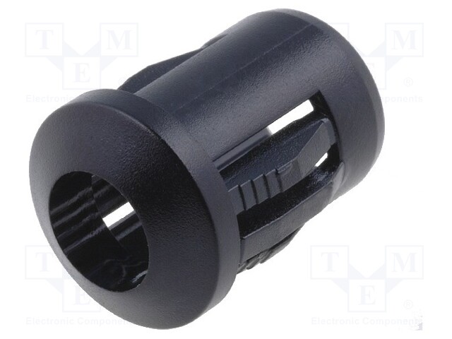 LED holder; 5mm; plastic; convex