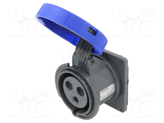 Connector: AC supply 3-phase; socket; female; straight; -25÷40°C