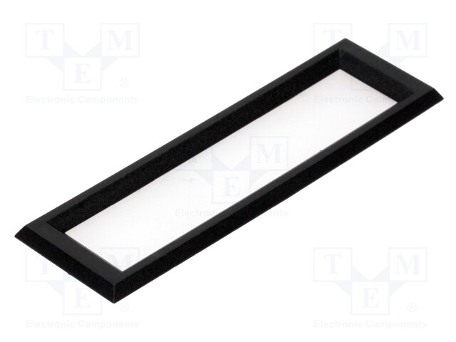 Frontal bezel; Dim: 97.5x29.4mm; 81.5x17.2mm; ABS; Colour: black