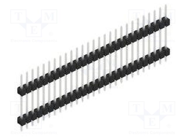Connector: pin strips; pin header; male; PIN: 27; 2.54mm; THT; 1x27