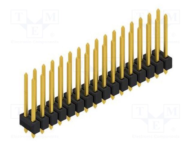 Connector: pin strips; pin header; male; PIN: 32; 2.54mm; THT; 2x16