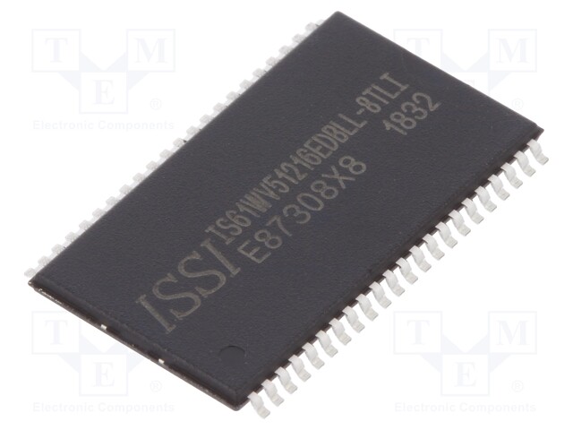 SRAM memory; SRAM; 512kx16bit; 2.4÷3.6V; 8ns; TSOP44 II; parallel