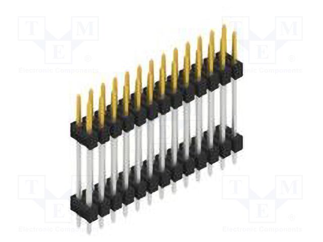 Connector: pin strips; pin header; male; PIN: 26; 2.54mm; THT; 2x13