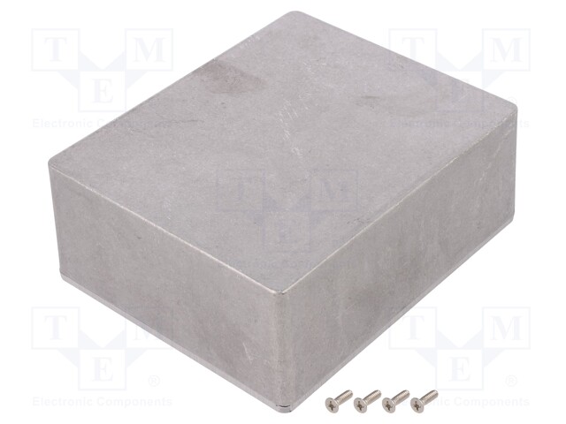 Enclosure: multipurpose; 1590; X: 121mm; Y: 145mm; Z: 52mm; aluminium