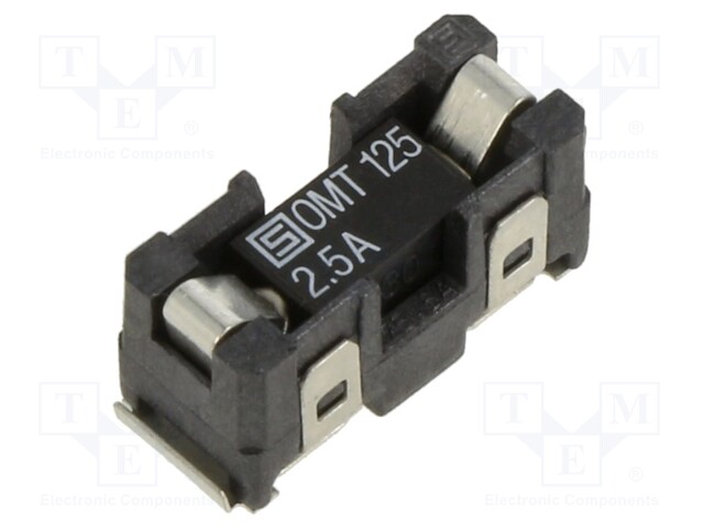 Fuse: fuse; time-lag; 2.5A; 125VAC; 125VDC; SMD; ceramic; OMZ 125