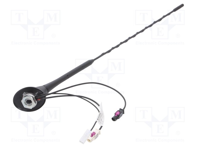 Antenna; car top; 0.4m; AM,DAB,FM; Fiat,Renault,Seat,VW,Škoda