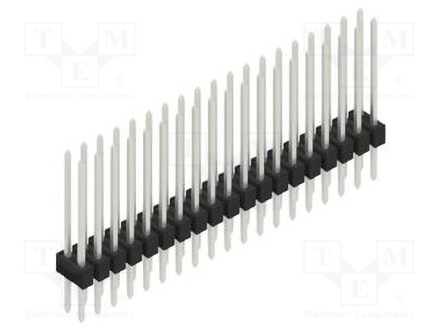 Connector: pin strips; pin header; male; PIN: 38; 2.54mm; THT; 2x19