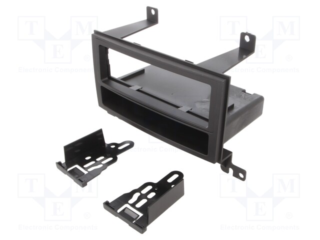Radio mounting frame; Hyundai; 1 DIN; matt black