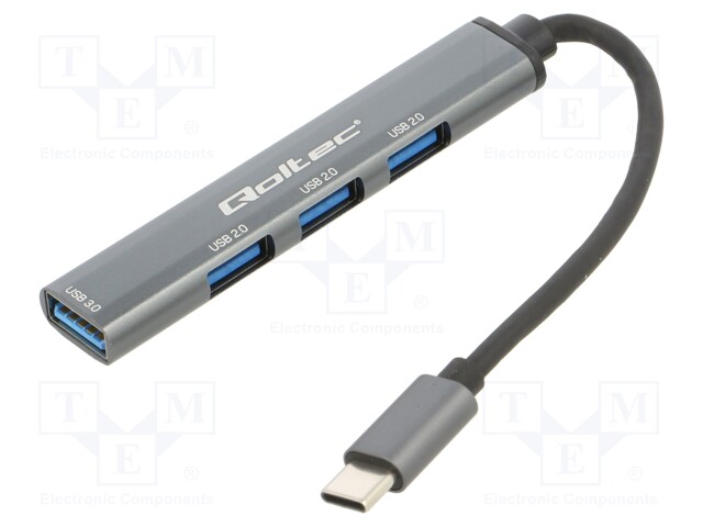 Hub USB; USB A socket x4,USB C plug; USB 2.0,USB 3.0,USB 3.1