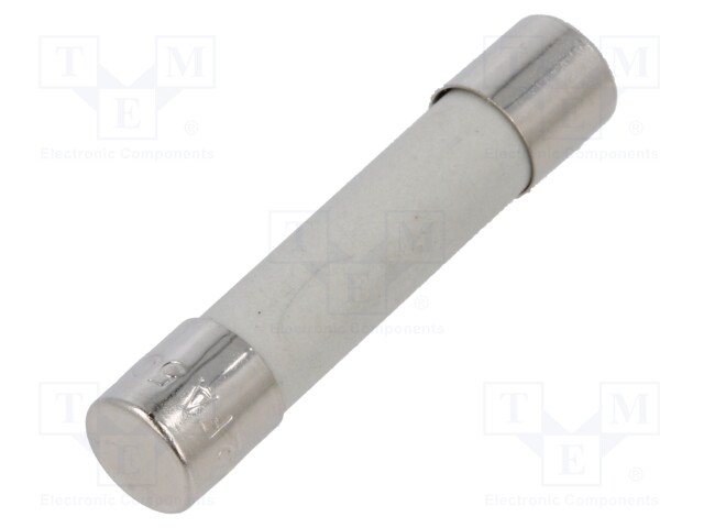 Fuse: fuse; ultra rapid; 6.3A; 500VAC; ceramic,cylindrical; A12FA