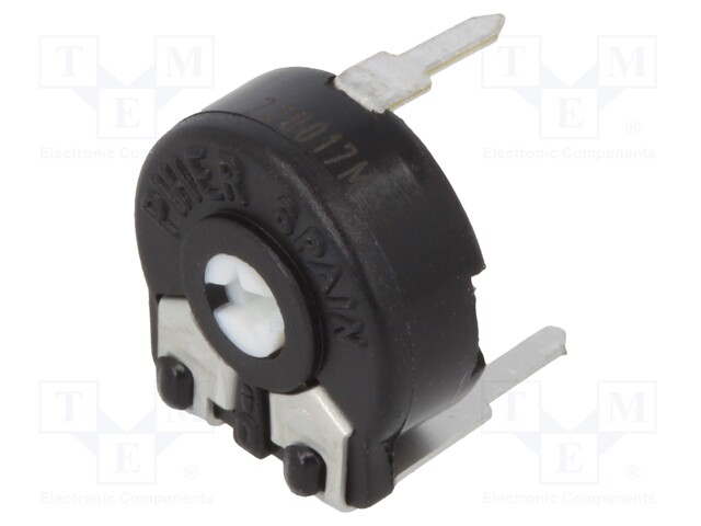 Potentiometer: mounting; single turn,horizontal; 220Ω; 150mW