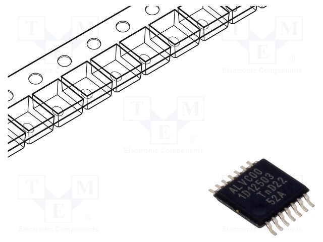 IC: digital; NAND; Ch: 4; IN: 2; CMOS,TTL; SMD; TSSOP14; 1.65÷3.6VDC